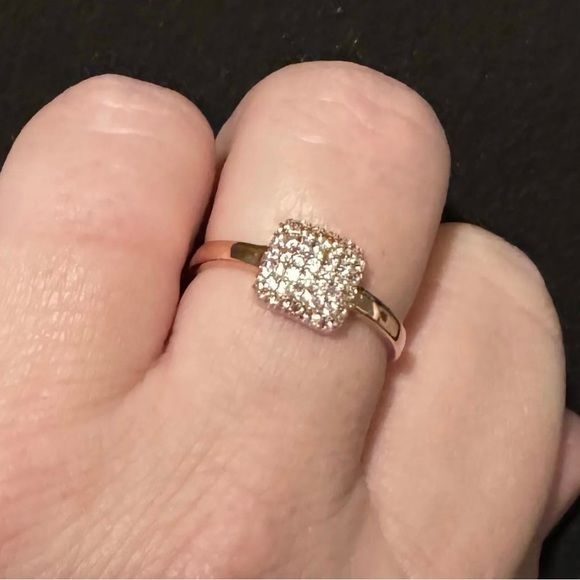 BELLA LUCE (R) 0.80CTW CZ ETERNO(TM) ROSE RING (0.42CTW DEW) - Picture 5 of 5